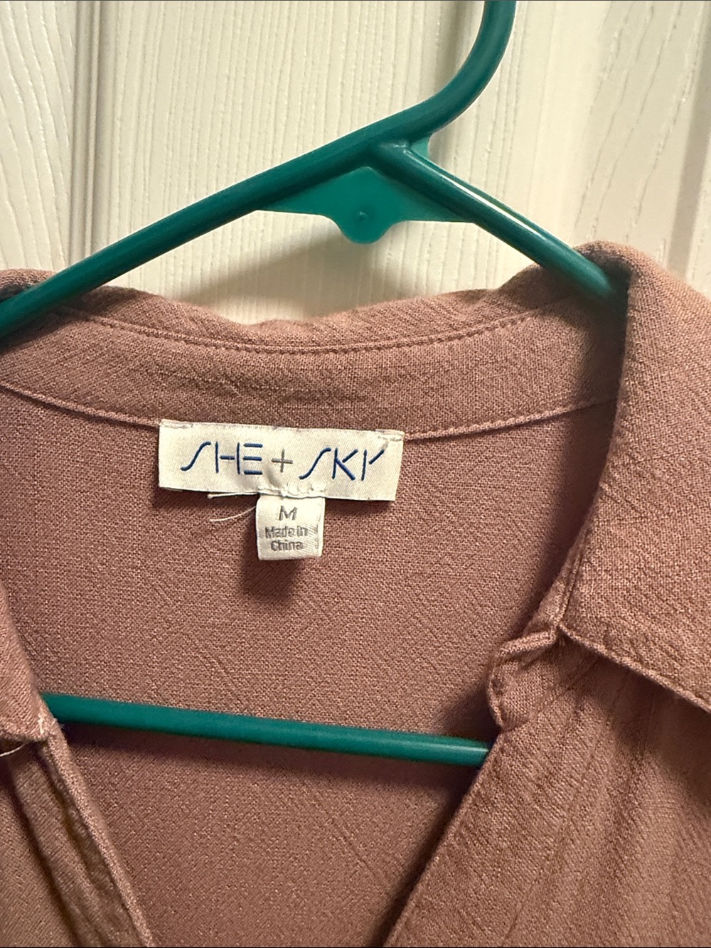 Tan Tiered Button-Down Midi Dress - Picture 3 of 4